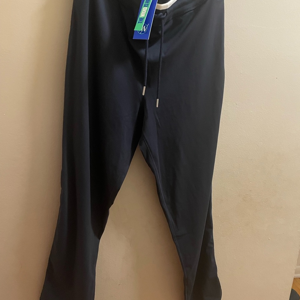 Blue Track Pants with Sleek Silhouette